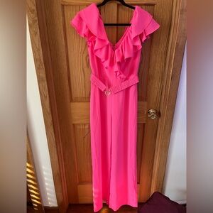 Lilly Pulitzer Bright Pink jumpsuit